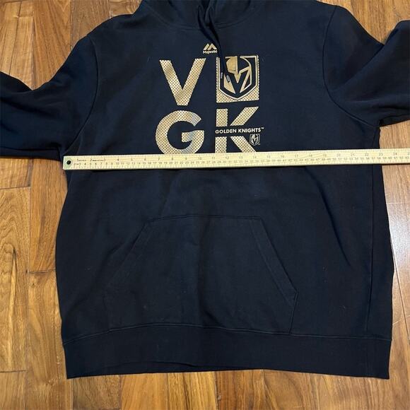 Majestic Vegas Golden Knights Pullover Hoodie Men's XL Black NHL - Picture 3 of 6